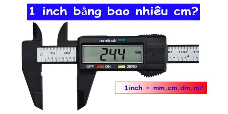 Có thể đổi inch và cm theo công thức hoặc nhờ phần mềm