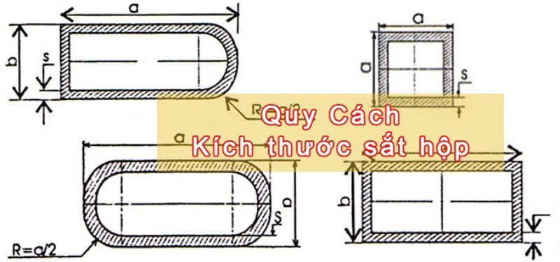 Các tiêu chuẩn kích thước sắt hộp có thể thay đổi