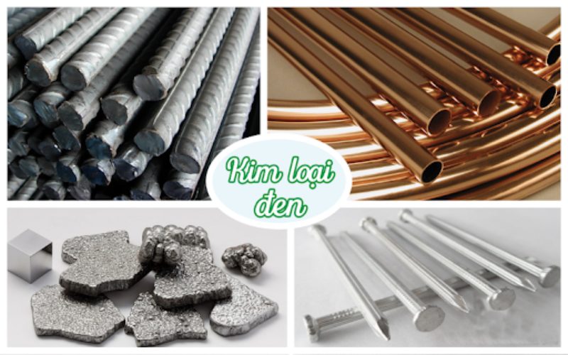 Kim loại đen là những kim loại có sắt (Fe) làm thành phần chính